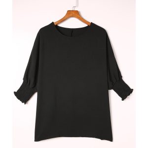 Azura Exchange Smocked Wrist Shift Top