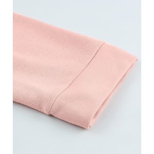 Azura Exchange Button Solid Patchwork Trim Hoodie