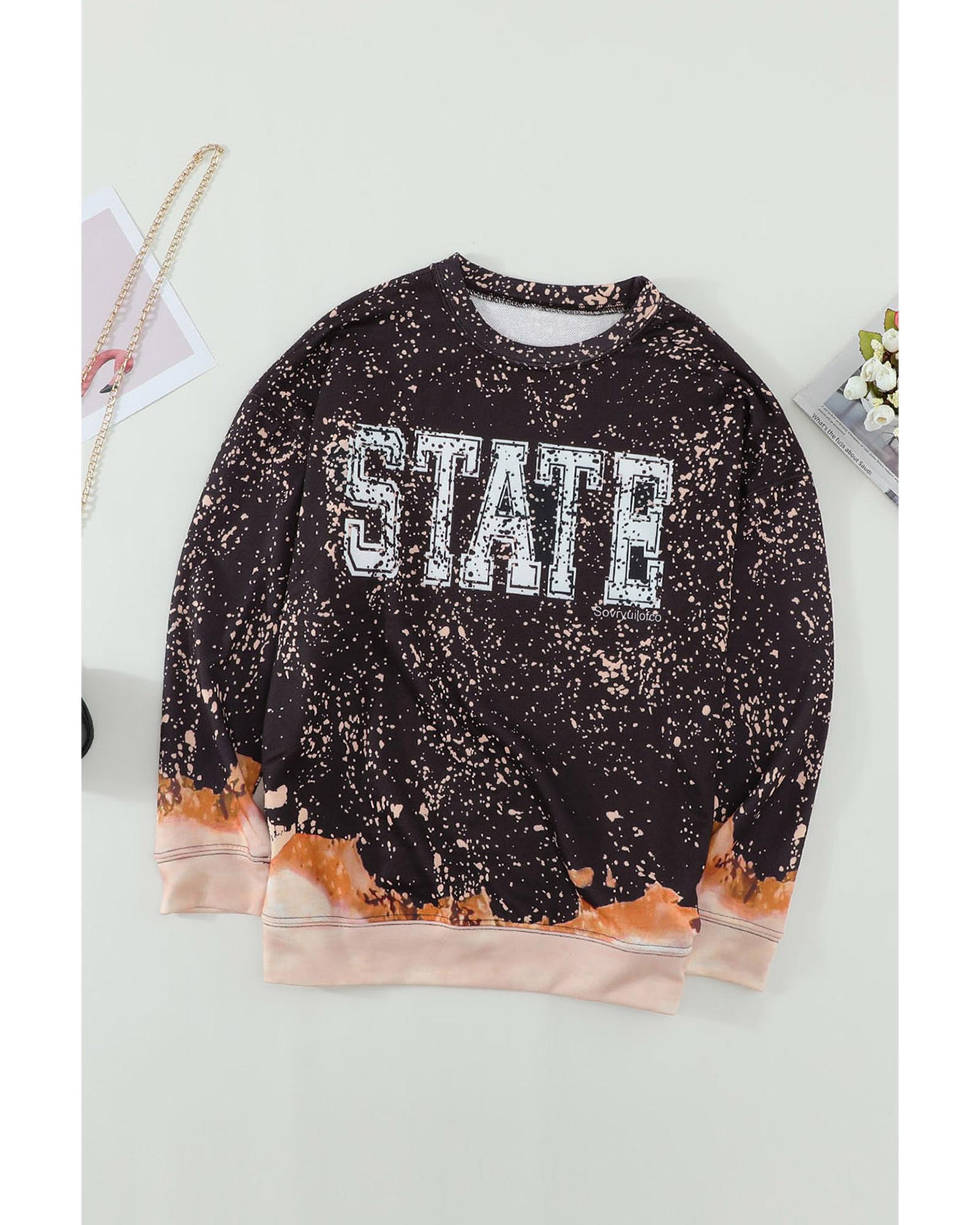 Black Bleached Sweatshirt - Image 4