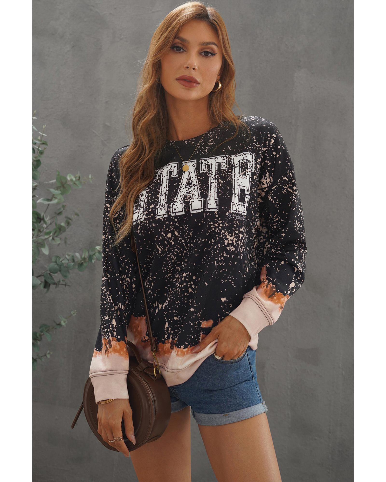 Black Bleached Sweatshirt - Image 6