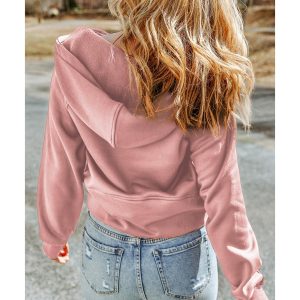 Azura Exchange Quarter Zip Kangaroo Pocket Hoodie