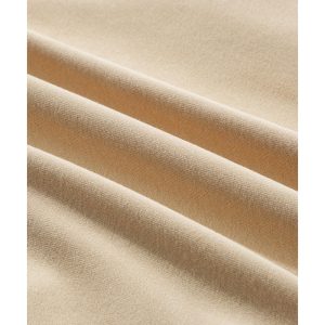 Apricot Solid Fleece Lined Drop Shoulder High Low Sweatshirt