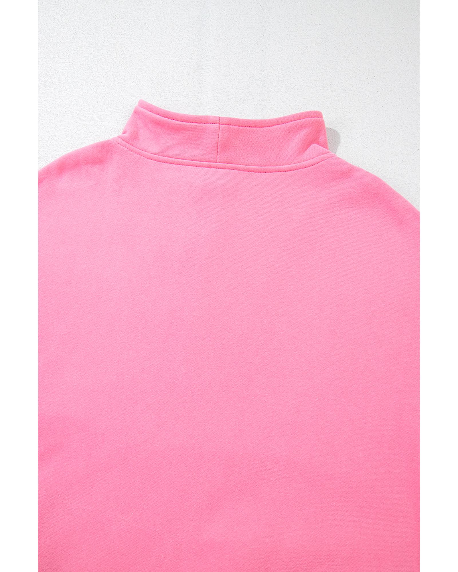 Bonbon Zip-up Stand Neck Kangaroo Pocket Sweatshirt - Image 6