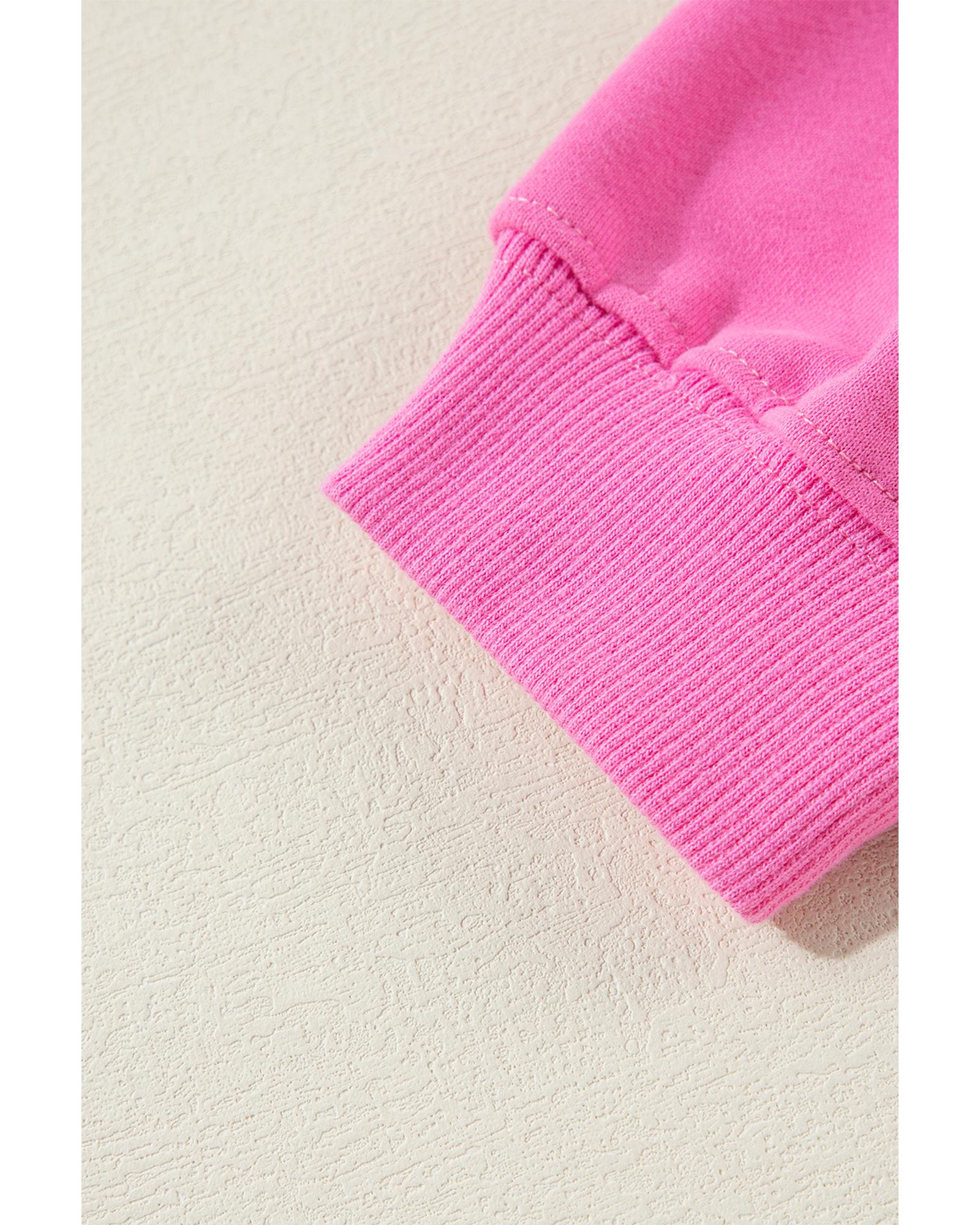 Bonbon Plain Drop Shoulder Crewneck Pullover Sweatshirt - Image 8