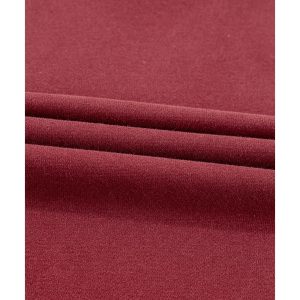 Burgundy Plain Drop Shoulder Crewneck Pullover Sweatshirt