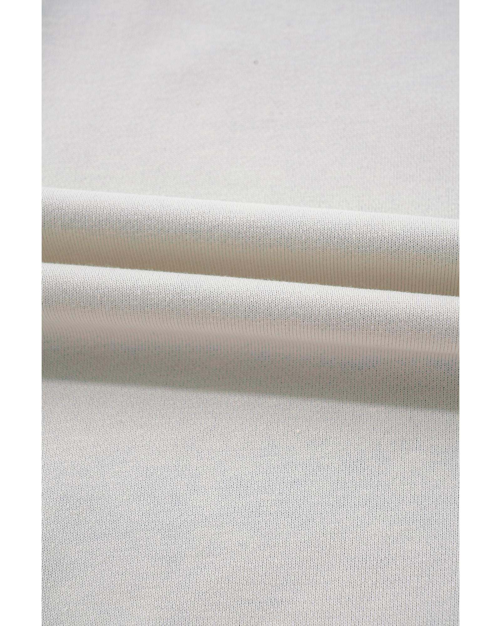 Sky Blue Ribbed Detail Color Block Sleeve Baggy Sweatshirt - Image 5