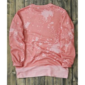 Pink Tie Dye Autumn Pumpkin Graphic Drop Shoulder Sweatshirt