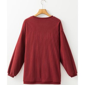 Racing Red MERRY Graphic Corded Christmas Sweatshirt