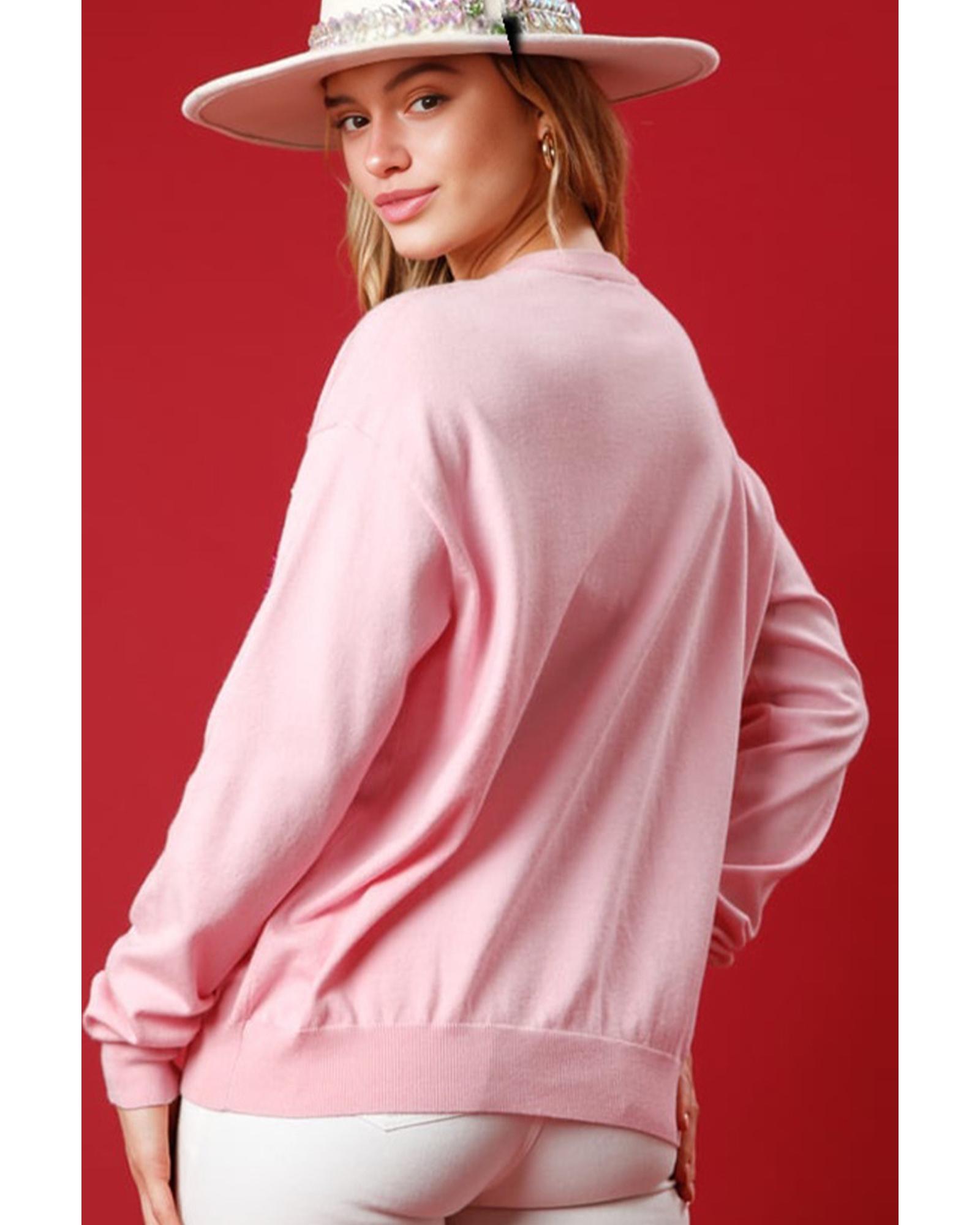 Pink Nutcracker Christmas Crew Neck Sweatshirt - Image 5