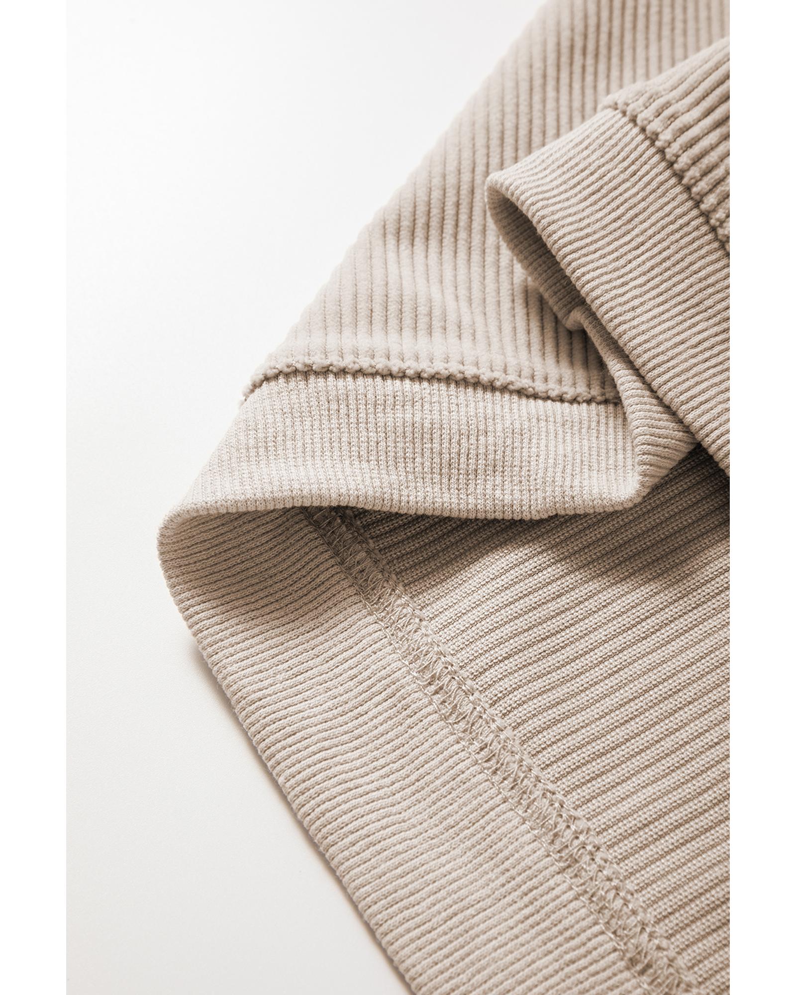 Smoke Gray Turkey Graphic Corded Baggy Sweatshirt - Image 4