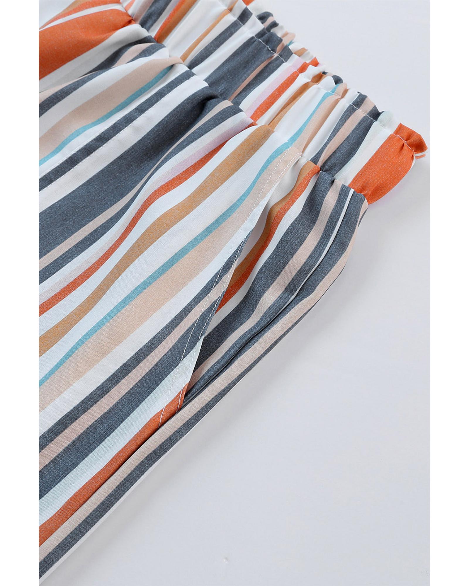 Azura Exchange Vintage Washed Elastic Frill Waist Casual Shorts - Image 8