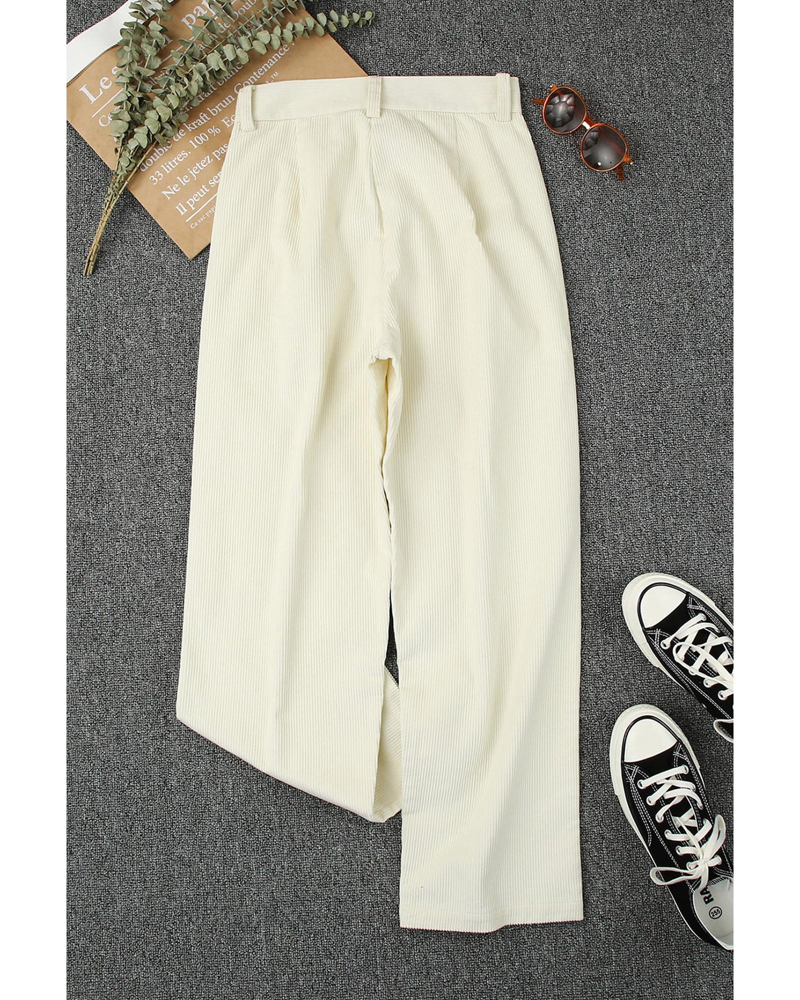 Azura Exchange Corduroy High Waist Straight Leg Pants - Image 8