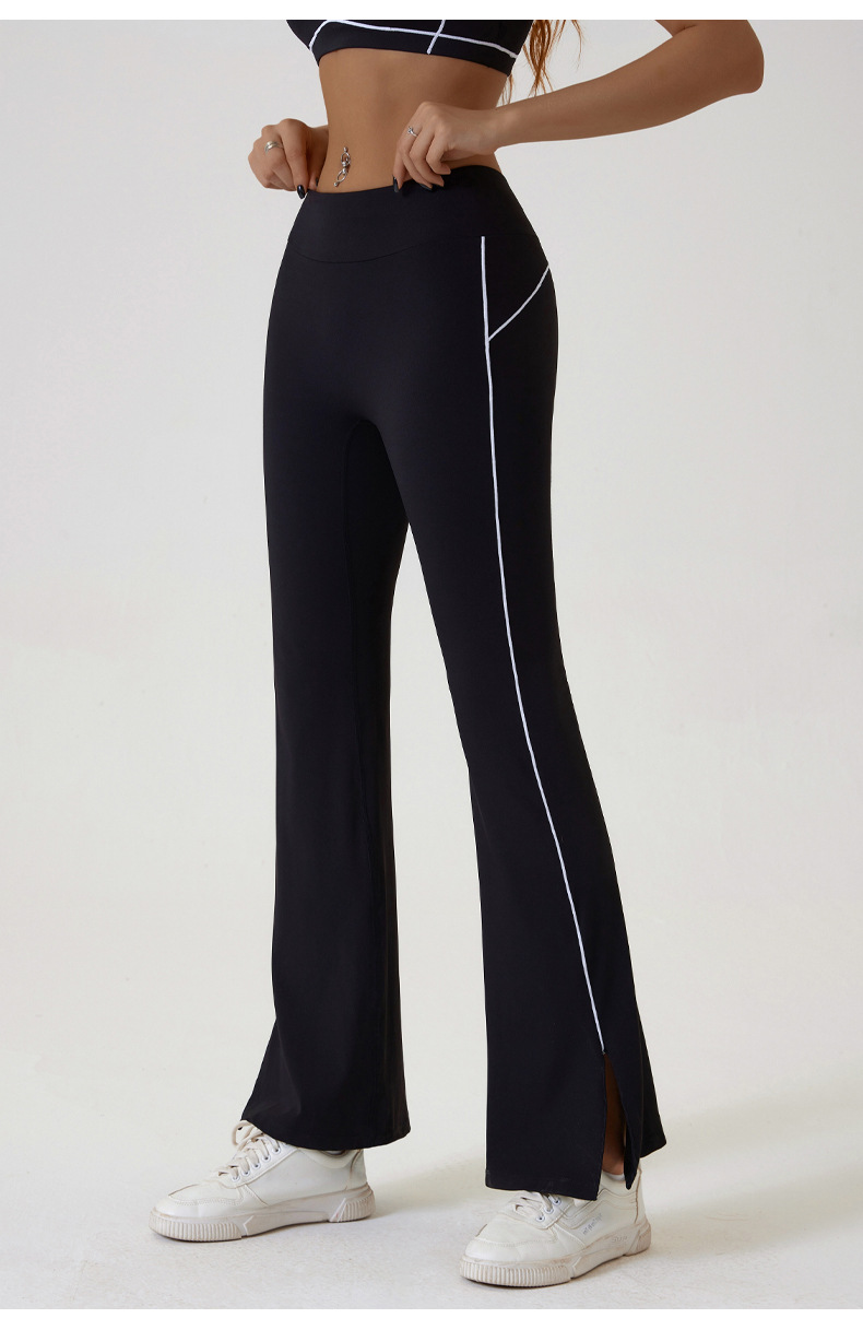 Black Flared Leggings & Sports Bra Set - Breathable & Stretchy Activewear for Yoga, Running & Gym Workouts Size S - Image 2