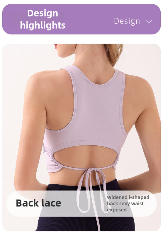 Black Summer Elastic Running Sports Vest with Padded Bra, Sleeveless Yoga Tank Top – S Size - Image 2